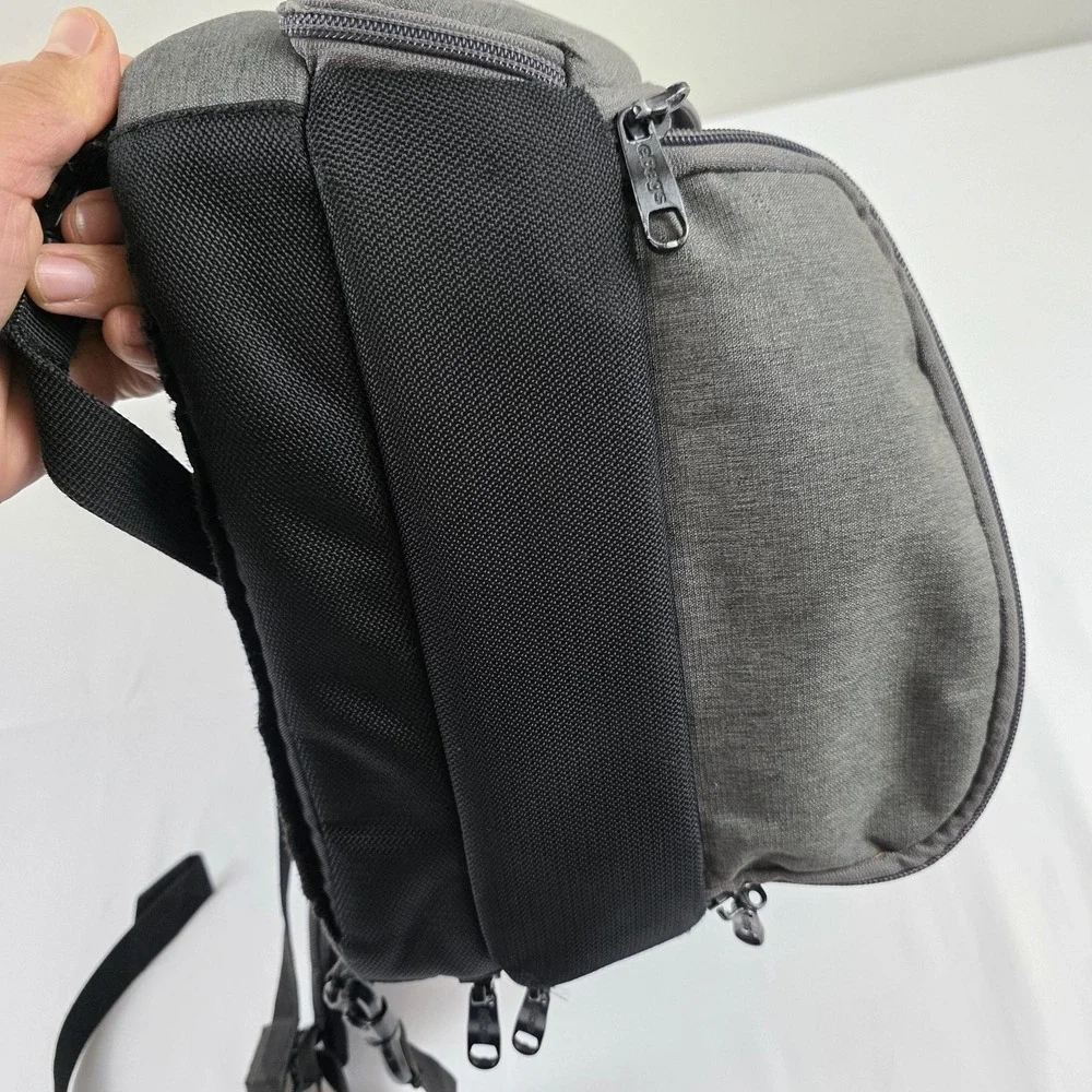 Ebags Backpack Gray 17 Inch Laptop Bag Travel Daypack Men Polyester Soft Case